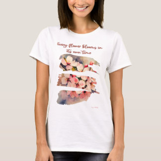 floral beach, floral design, pastel flowers T-Shirt