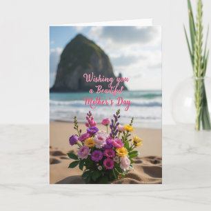 Floral Beach Mothers Day Card