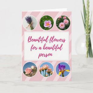 Floral Beautiful Person Card