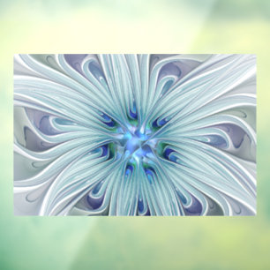 Floral Beauty Abstract Modern Blue Pastel Flower