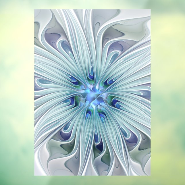 Floral Beauty Abstract Modern Blue Pastel Flower (Sheet 3)