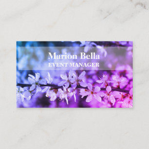floral beauty elegant professional card