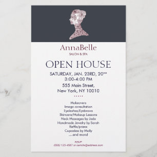 Floral Beauty Girl Salon and Spa Flyer