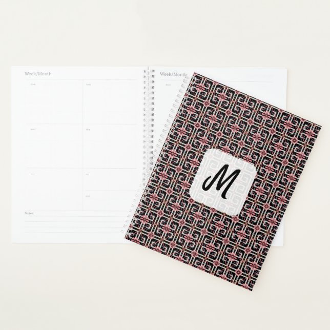 Floral Beauty Monogram Planner (Display)