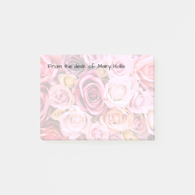 Floral Beauty Sticky Note Pads (Front)
