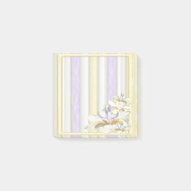 Floral Bee 3x3 Post it Note (Front)