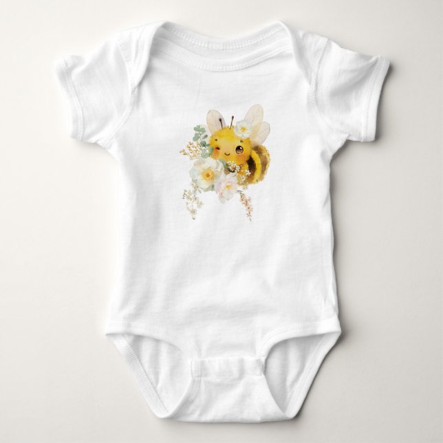 Floral Bee Bodysuit (Front)