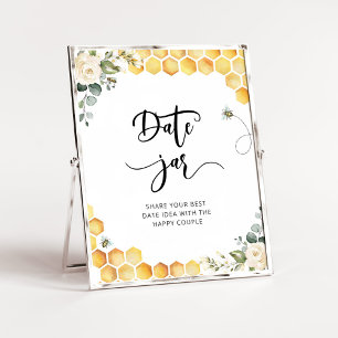 Floral bee date night ideas. Date jar bridal Poster