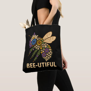Floral Bee Fusion Bee-Utiful Tote Bag