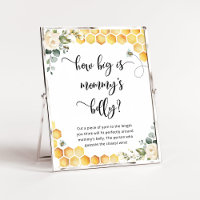 Floral bee how big is mummy's belly game poster