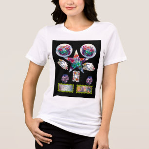 Floral Bella+Canvas Women's Tri-blend T-Shirt Shirt
