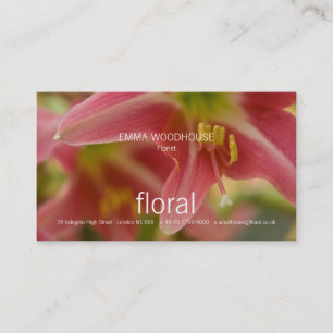 Floral - Belladonna Lily Business Card