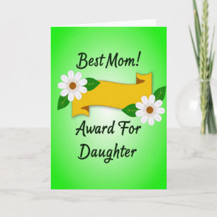 Floral Best Mum Award Card