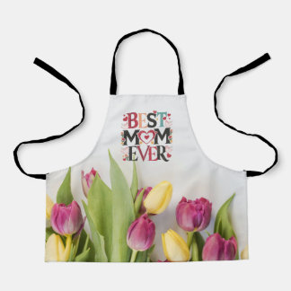 Floral Best Mum Ever Apron