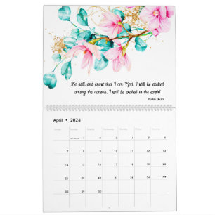 Floral Bible Verse Calendar