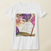 Floral Bible Verse Tee Women’s Slim Fit T-shirt