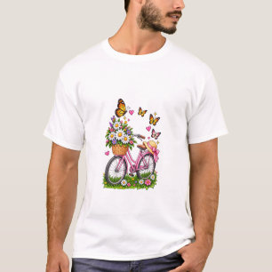 Floral Bicycle Butterfly T-Shirt
