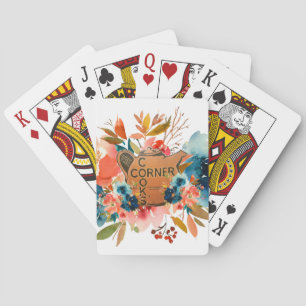 Floral Bicycle Playing Cards