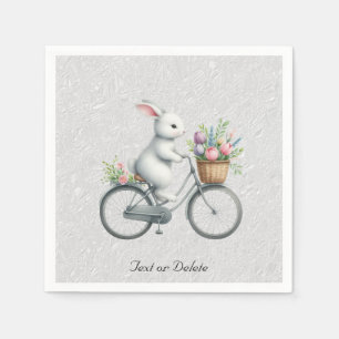 Floral Bicycle Rabbit Napkins