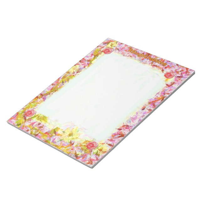 Floral Big Notepad (Angled)