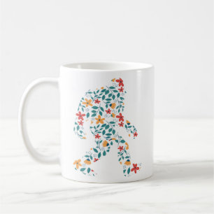 FLORAL BIGFOOT COFFEE MUG