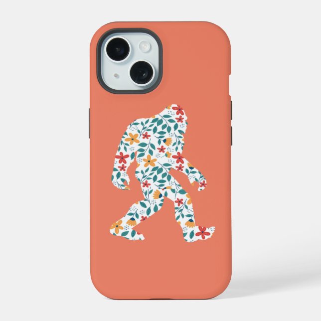 FLORAL BIGFOOT iPhone 15 CASE (Back)