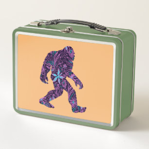 FLORAL BIGFOOT METAL LUNCH BOX