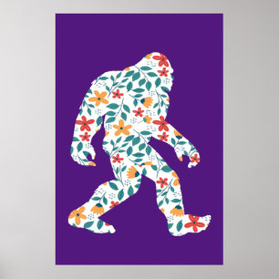 FLORAL BIGFOOT POSTER