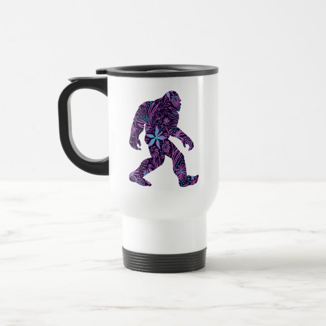 FLORAL BIGFOOT     TRAVEL MUG (Left)
