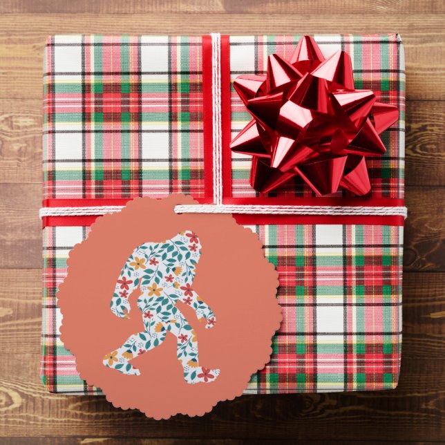 FLORAL BIGFOOT TREE DECORATION CARD (Insitu (Gift))