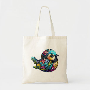 Floral Bird Harmony Tote Bag