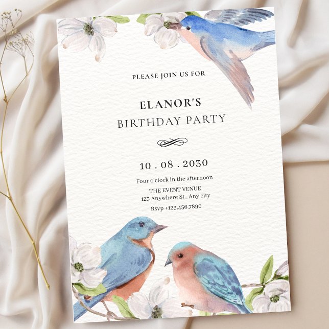Floral bird  invitation (Creator Uploaded)
