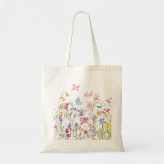 Floral Birds Tote Bag