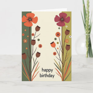Floral Birthday Art Card