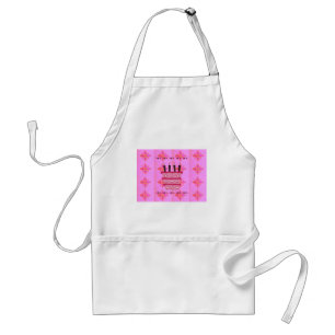 Floral Birthday Cake for Her/Girls Art Print Standard Apron