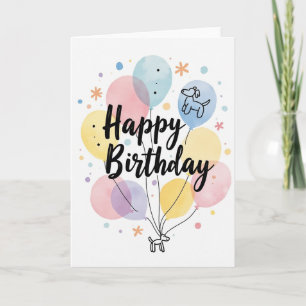 Floral Birthday Graphic Card
