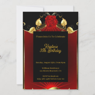 Floral Birthday Invitation