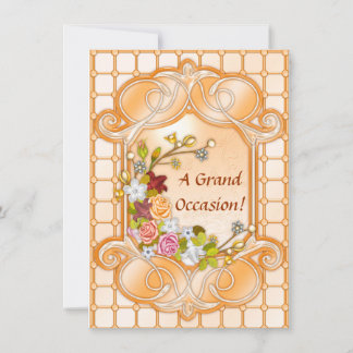 Floral Birthday Invitations Announcements