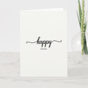 Floral Birthday Lettering Card