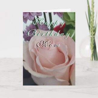 Floral Birthday Mother Folded Greeting Card
