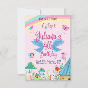 Floral Birthday Party Invitation – Watercolor Styl