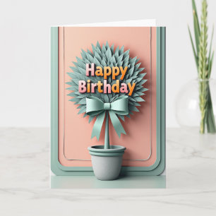 Floral Birthday Peach Hues Card