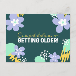 Floral Birthday Postcard