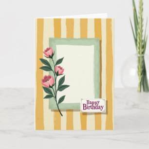 Floral Birthday Vines Card
