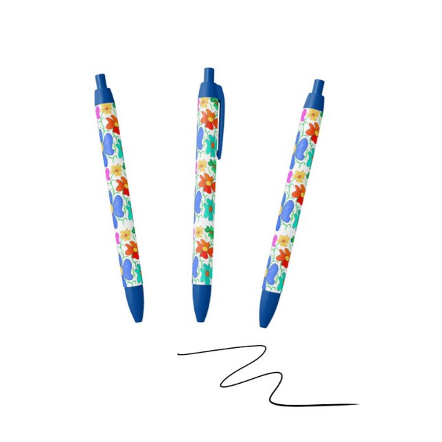 Floral Black Ink Pen (Creator Uploaded)