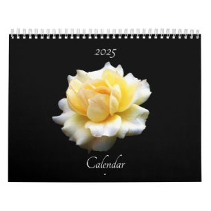 Floral Blackback Calendar 2025