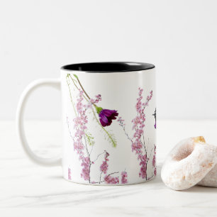 Floral Bliss Two-Tone Coffee Mug