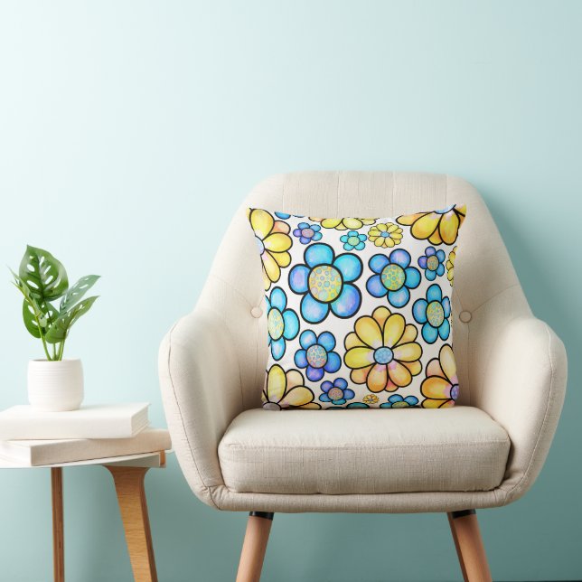 Floral Bloom  16x16 Cushion (Chair)