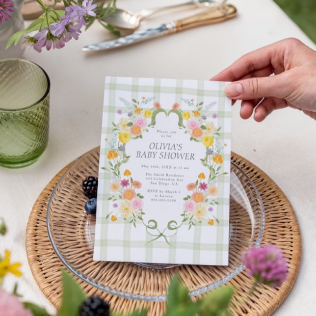 Floral Bloom Baby Shower Invitation (Creator Uploaded)
