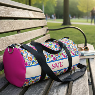 Floral Bloom Bright Garden Botanical Weekend Bag
